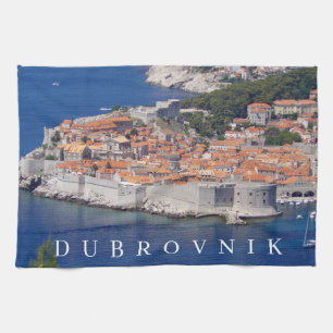 Dubrovnik panoramic view tea towel