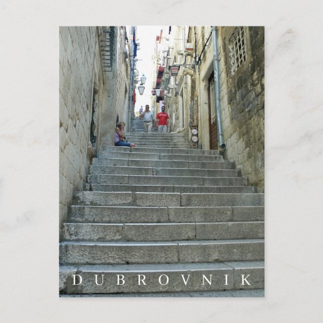Dubrovnik staircase view postcard (Front)