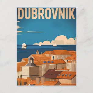 Dubrovnik vintage postcard