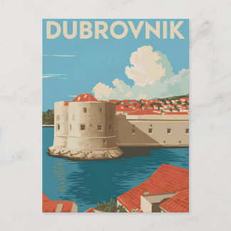 Dubrovnik vintage postcard
