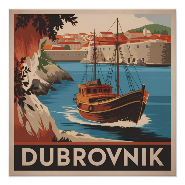 Dubrovnik vintage poster (Front)