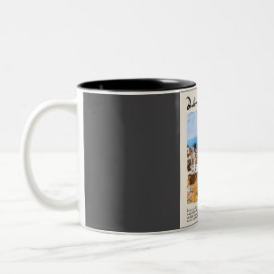 Dubrovnik Vintage Watercolour Travel  Two-Tone Coffee Mug