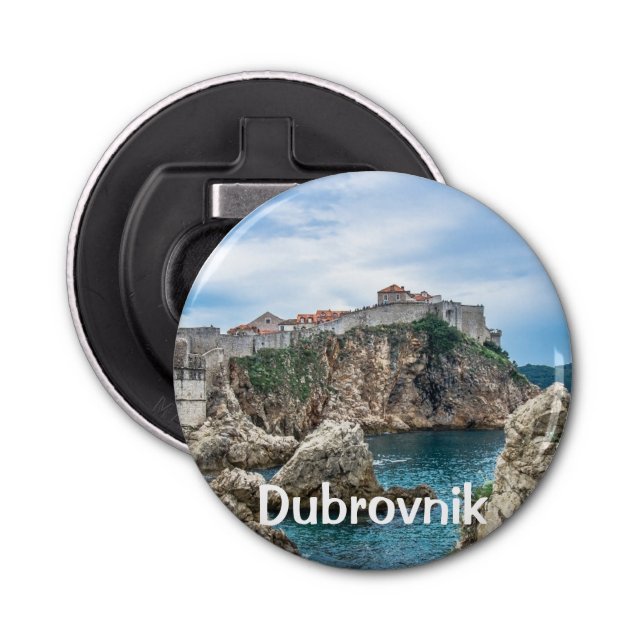 Dubrovnik walls view from sea bottle opener (Front)
