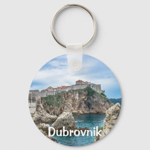 Dubrovnik walls view from sea key ring