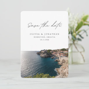 Dubrovnik Wedding Save the Date Croatia Wedding Invitation