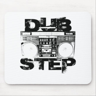 Dubstep Black Boombox Mouse Mat