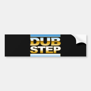 DUBSTEP chrome logo Bumper Sticker