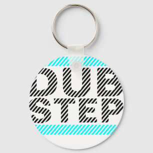 Dubstep Cyan Key Ring