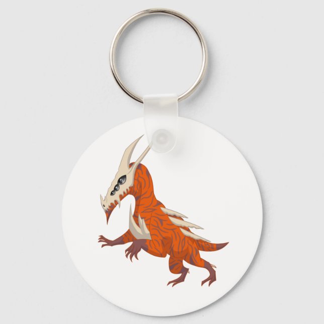 Dubstep Dragon Key Ring (Front)