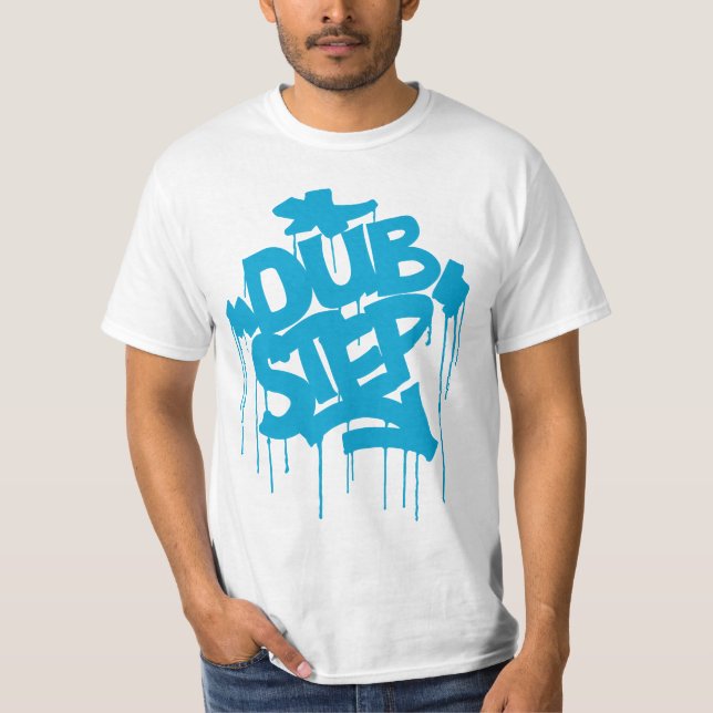 Dubstep FatCap Sky Blue T-Shirt (Front)