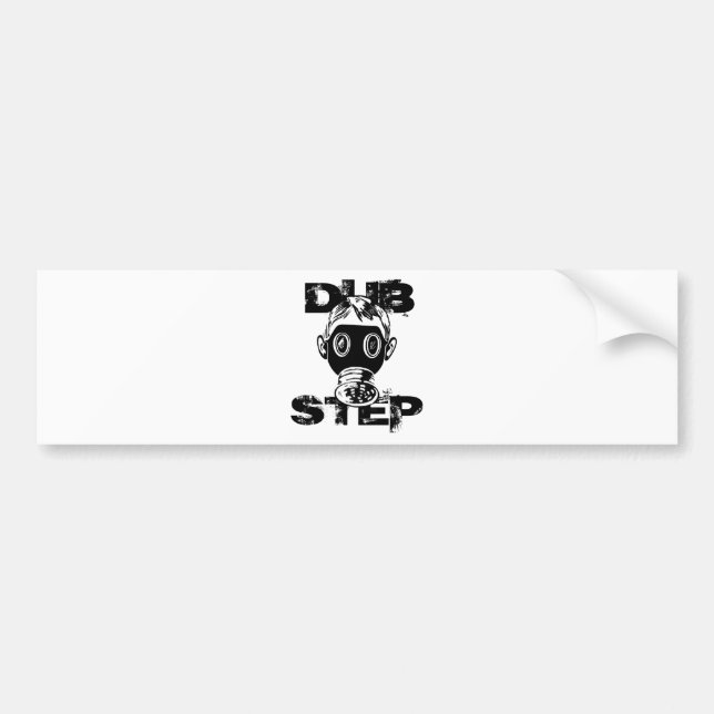 Dubstep Gas Mask Bumper Sticker (Front)