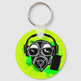 Dubstep Gasmask Key Ring