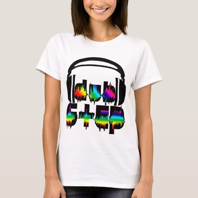Dubstep Headphones T-Shirt (Front)
