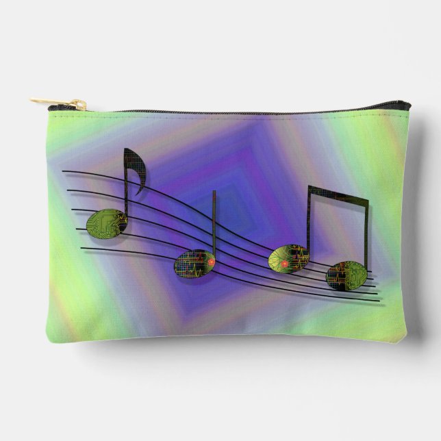 Dubstep Notes Accessory Pouch (Front)