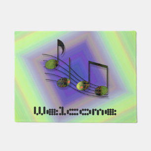 Dubstep Notes Doormat