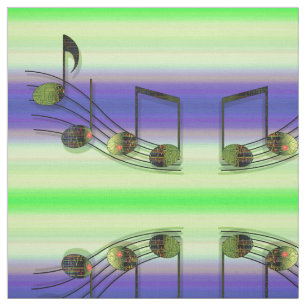 Dubstep Notes Fabric