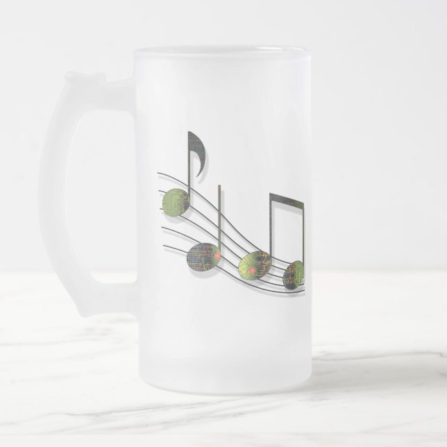 Dubstep Notes Mug (Left)