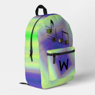 Dubstep Notes Printed Backpack