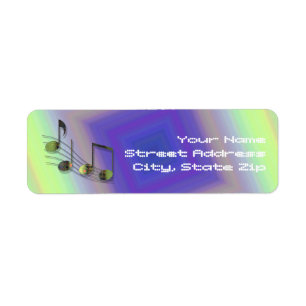 Dubstep Notes Return Address Label