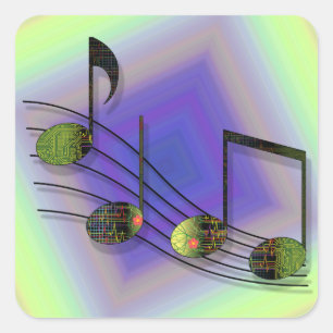 Dubstep Notes Stickers