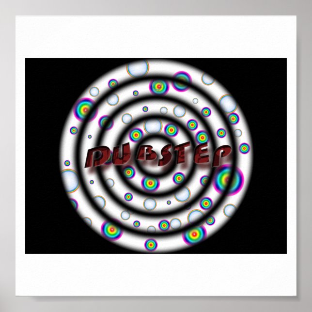DUBSTEP psychedelic Poster (Front)