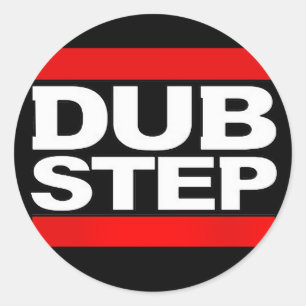 dubstep remix-benga-dubstep radio-free dubstep-dub classic round sticker