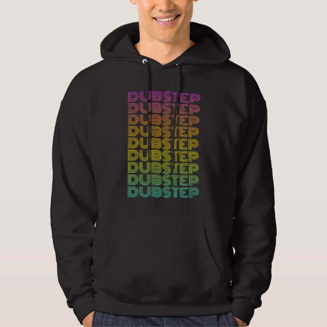 Dubstep Techno Music DJ Sound Engineer Raver Hoodie (Front)