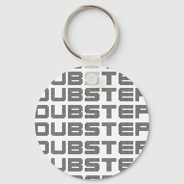 Dubstep Text Key Ring (Front)