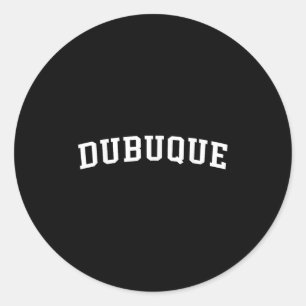Dubuque  classic round sticker
