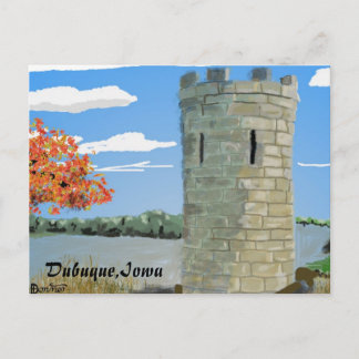 Dubuque, Iowa- Julien Dubuque Monument Postcard