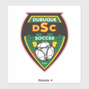Dubuque Soccer Club Car Decal