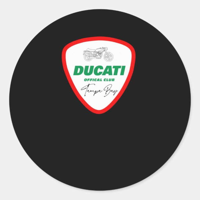 Ducati Logo Sticker1  Classic Round Sticker (Front)