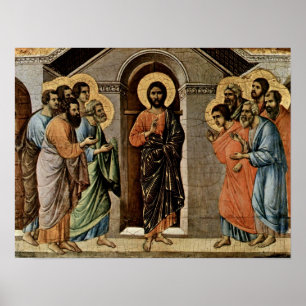 Duccio di Buoninsegna - Christ appears to Apostles Poster