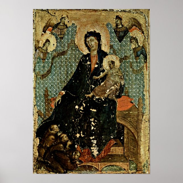 Duccio di Buoninsegna - Madonna of Franciscans Poster (Front)