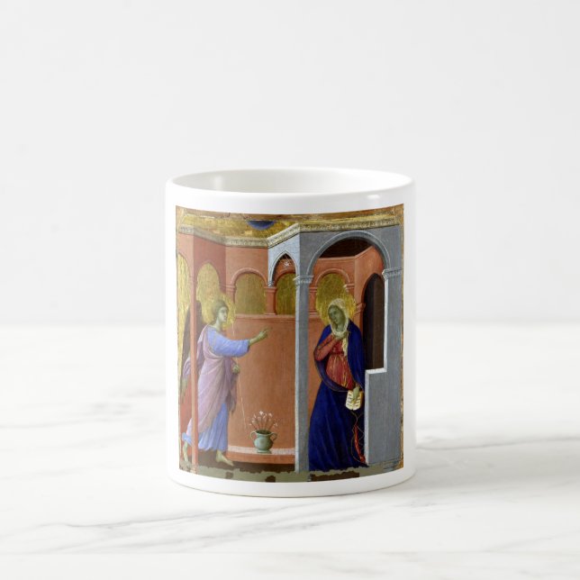 Duccio di Buoninsegna The Annunciation Coffee Mug (Center)