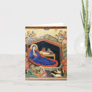 Duccio Nativity, English text card