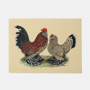D'Uccle Bantams:  Mille Fleur Doormat