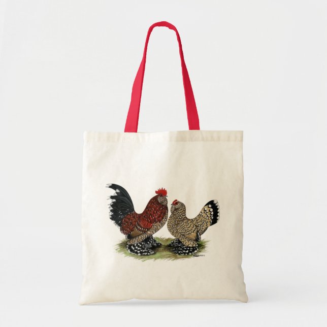 D'Uccle Bantams:  Mille Fleur Tote Bag (Front)