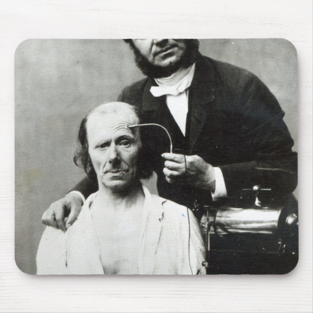 Duchenne de Boulogne with a 'victim patient' Mouse Mat (Front)