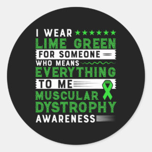 Duchenne Muscular Dystrophy Awareness Classic Round Sticker