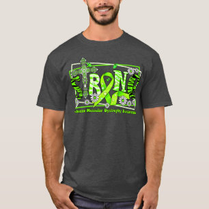 Duchenne Muscular Dystrophy Awareness cross ribbon T-Shirt
