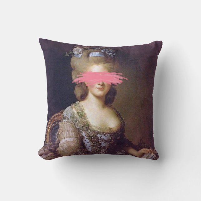 Duchess Altered Ar fine art portrait Throw Pillow (Front)