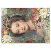 Duchess Flora Vintage decoupage Tissue Paper (Front)