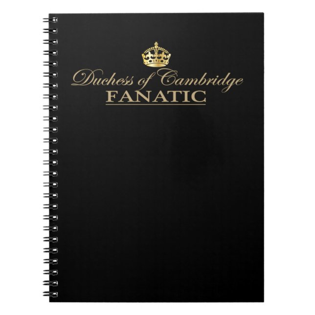 Duchess of Cambridge Fanatic Notebook (Front)