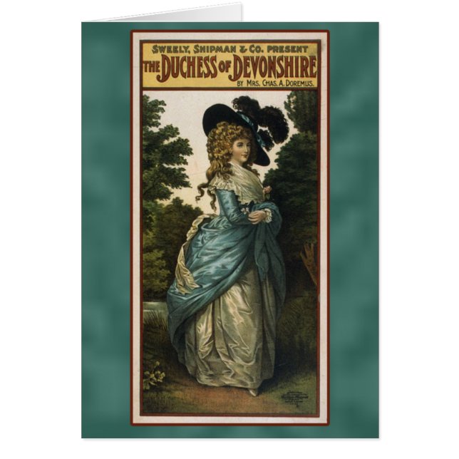 Duchess of Devonshire Theatre Poster Cards (Front)