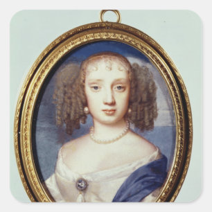 Duchess of Orleans, c.1665 Square Sticker