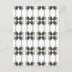 Duchess of Windsor Flamingo Brooch Postcard