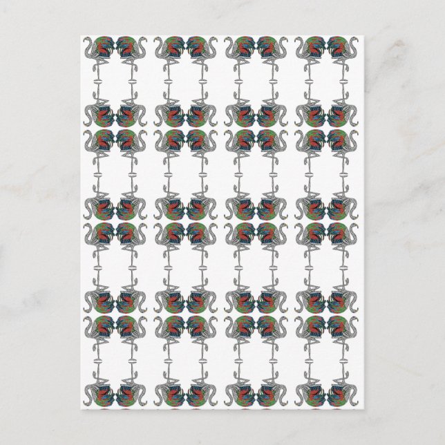 Duchess of Windsor Flamingo Brooch Postcard (Front)