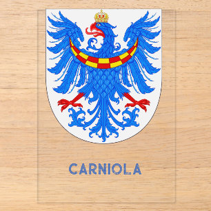 Duchy of Carniola Alpine Nobility Heraldic Art Acrylic Invitations