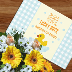 Duck 1st Birthday Guest Book